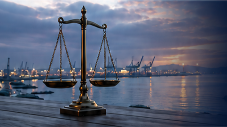 Balanza de la justicia en el Litoral Central
